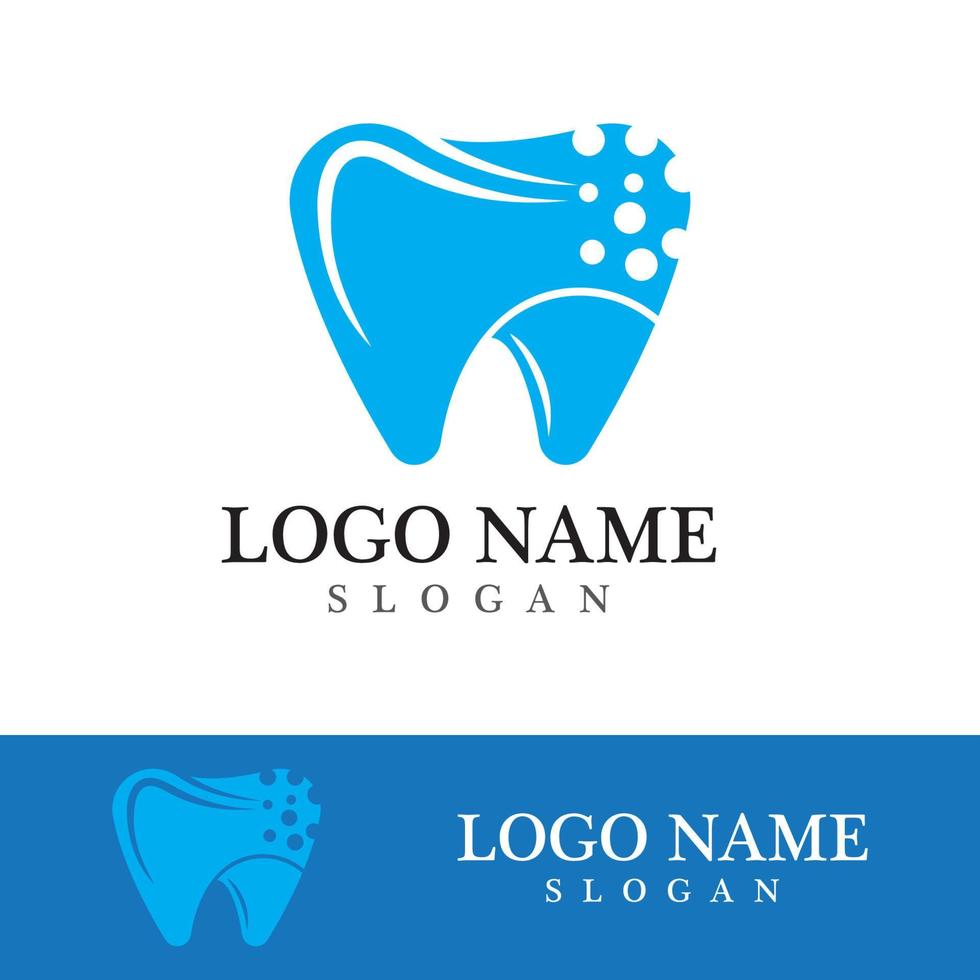 ilustração em vetor modelo logotipo dental