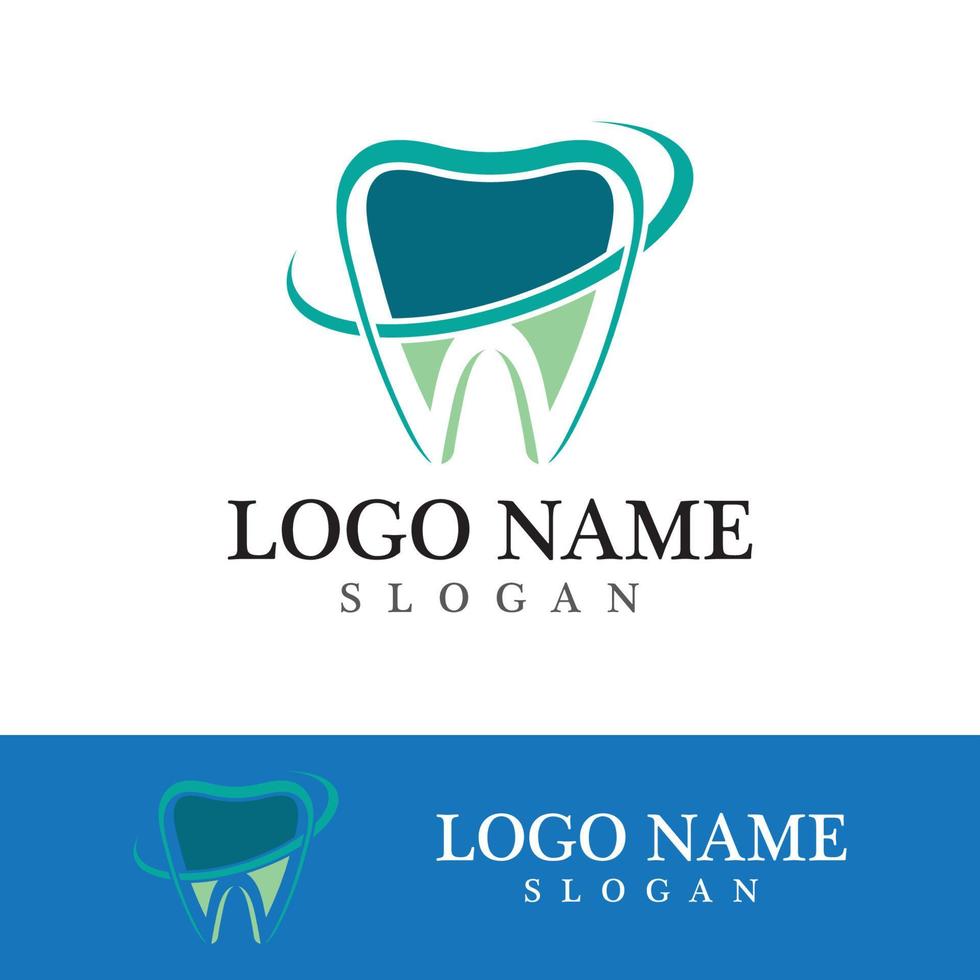 ilustração em vetor modelo logotipo dental