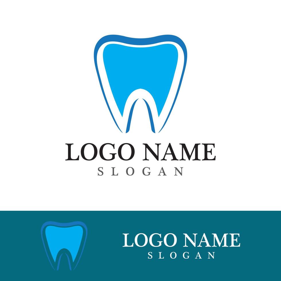 ilustração em vetor modelo logotipo dental