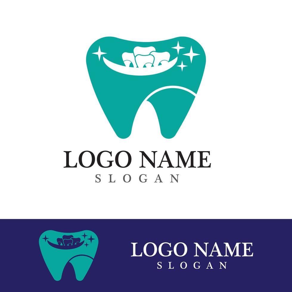 ilustração em vetor modelo logotipo dental