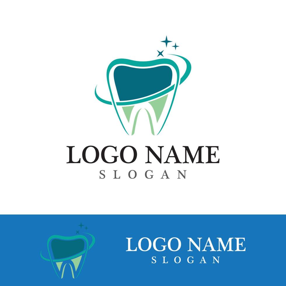 ilustração em vetor modelo logotipo dental