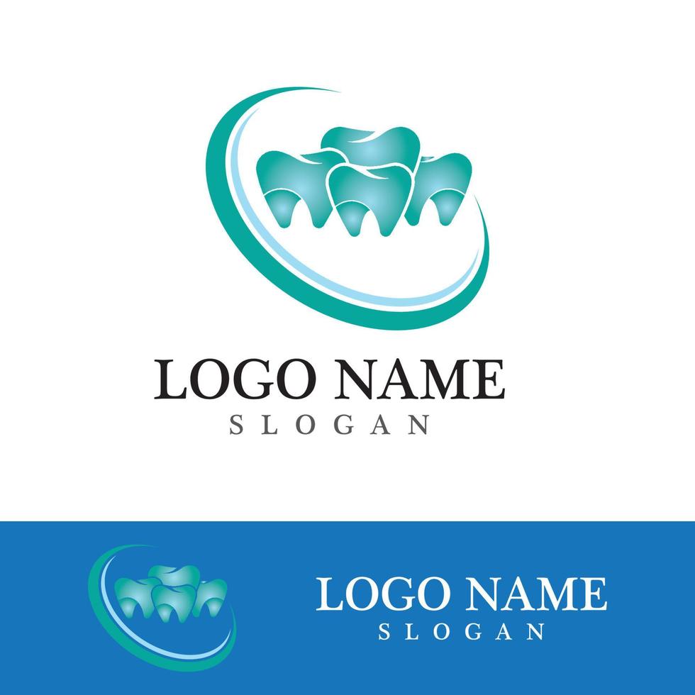 ilustração em vetor modelo logotipo dental