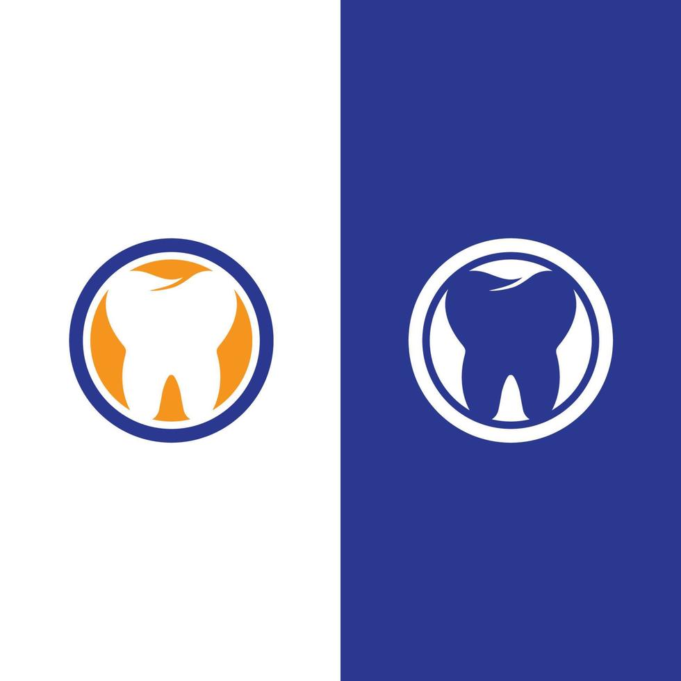 ilustração em vetor modelo logotipo dental