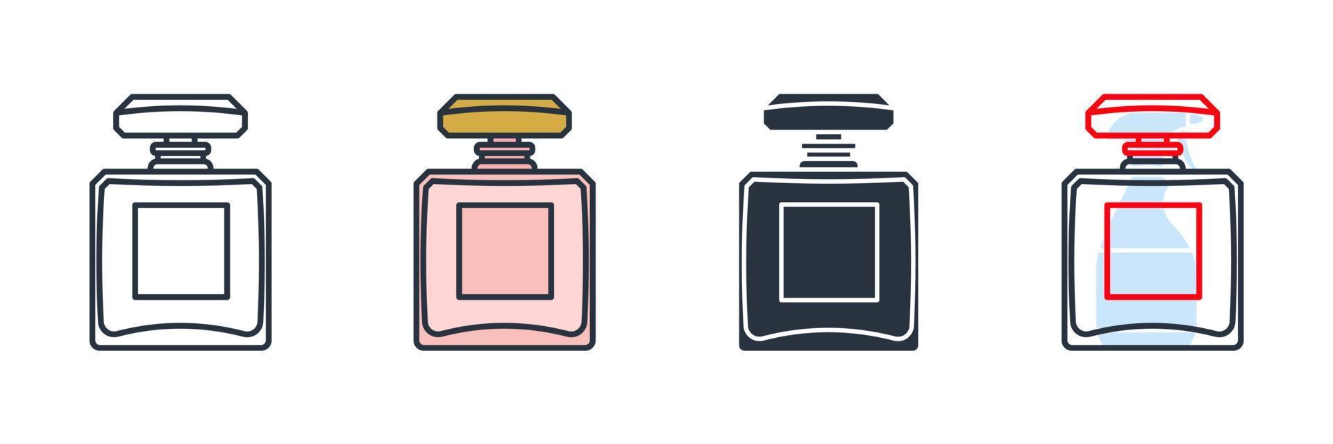 ilustração em vetor logotipo do ícone spray de colônia. modelo de símbolo de perfume para coleção de design gráfico e web