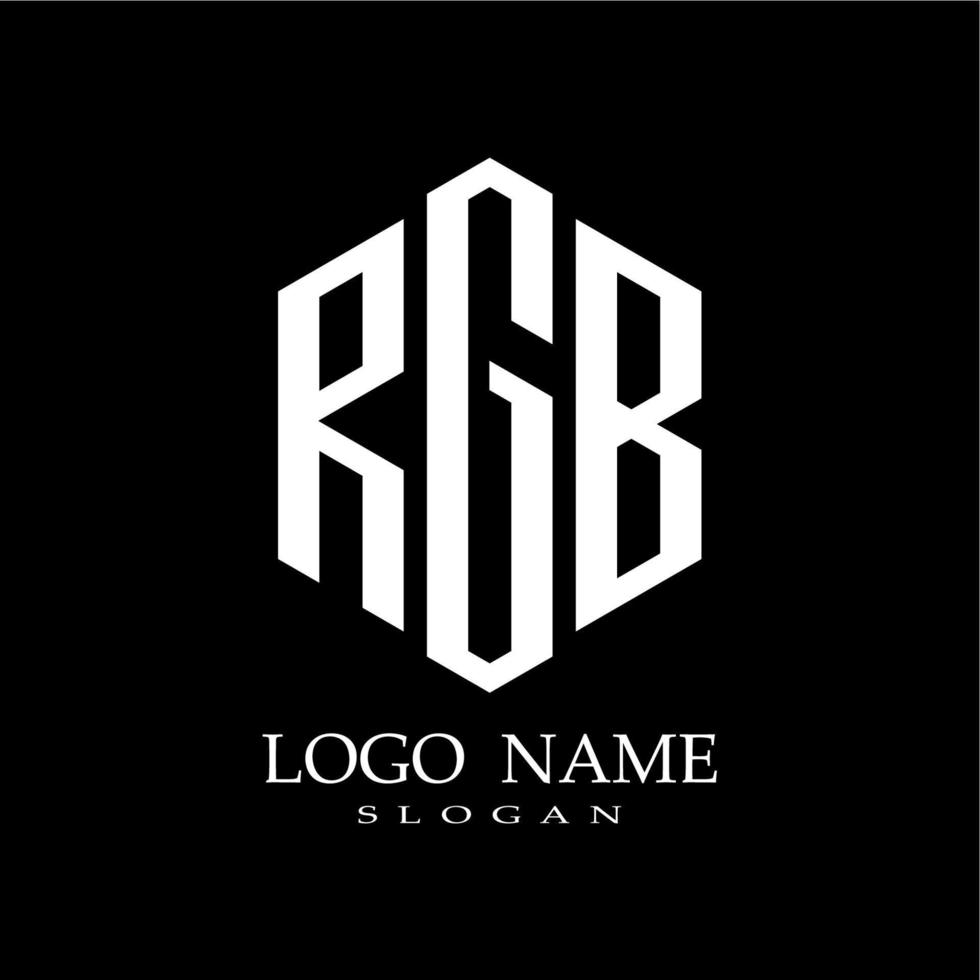 logotipo vetorial escrevendo rgb preto e branco vetor