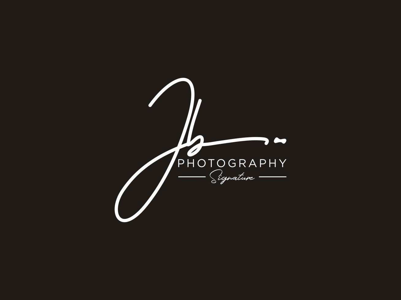 vetor de modelo de logotipo de assinatura de carta jb