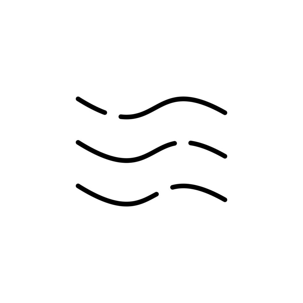vento, modelo de logotipo de ilustração vetorial de ícone de linha pontilhada de ar. adequado para muitos propósitos. vetor