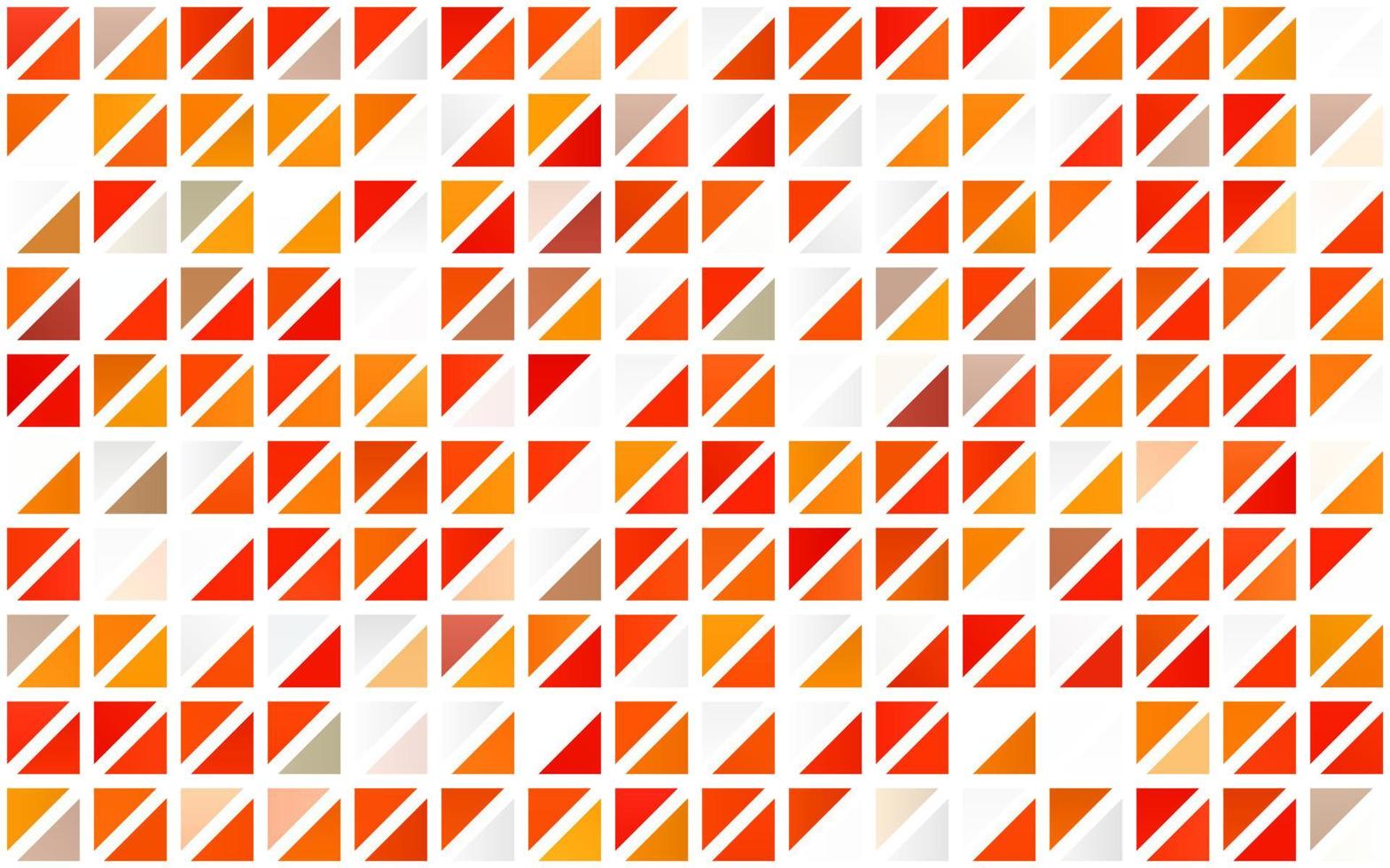 textura perfeita de vetor laranja claro em estilo triangular.