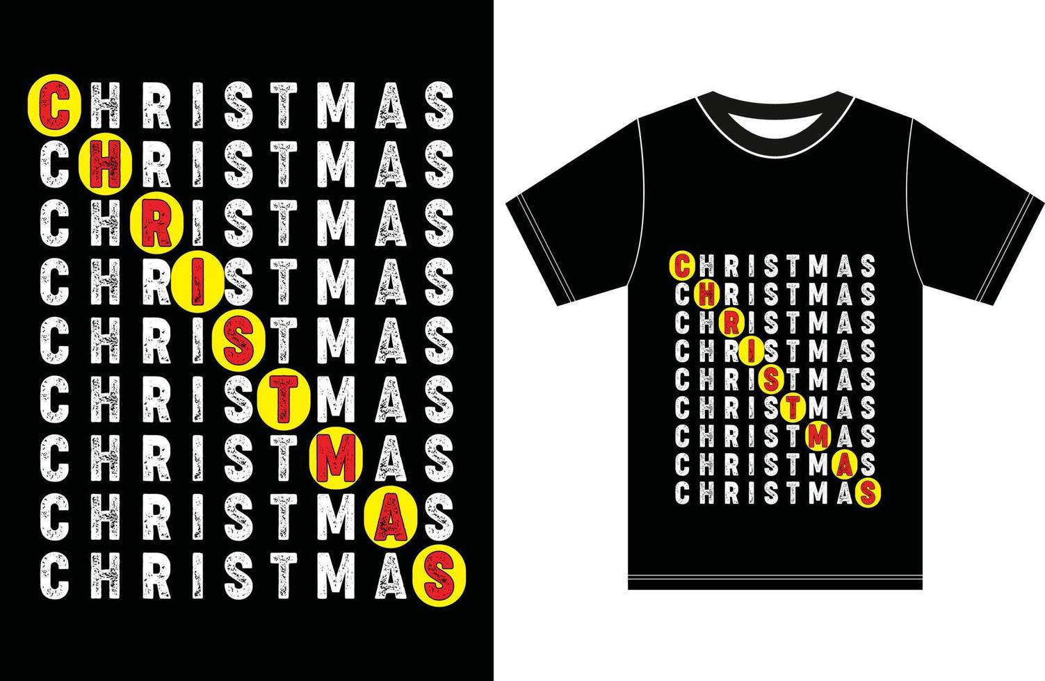 design de camiseta de natal. vetor