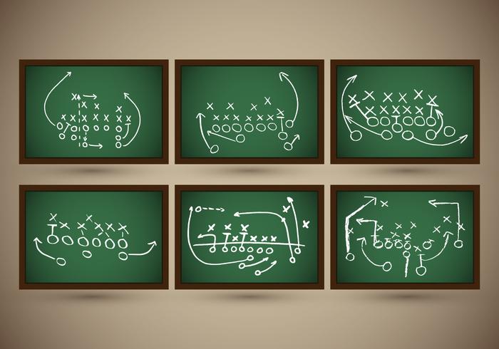 Playboard football slate strategy vector