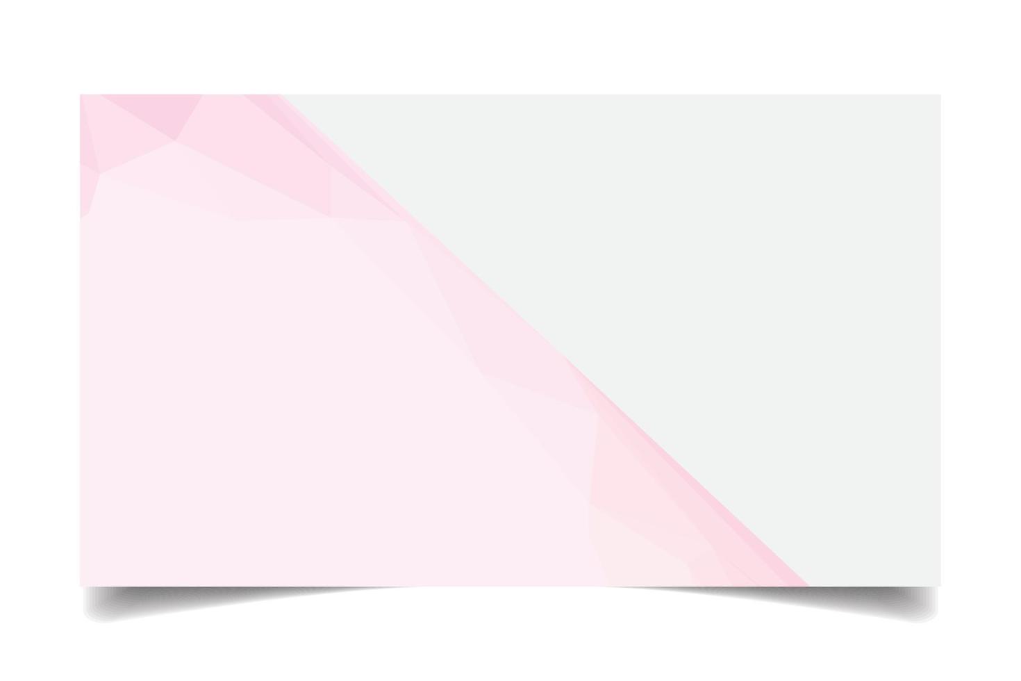 vetor de textura de fundo triangulado de cor rosa para modelo de cartão de visita