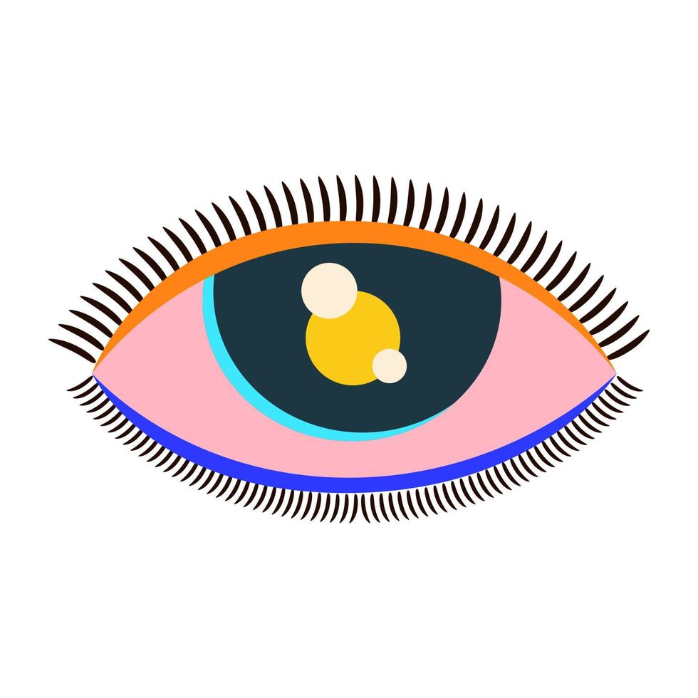 ilustração de olhos bonitos vetor