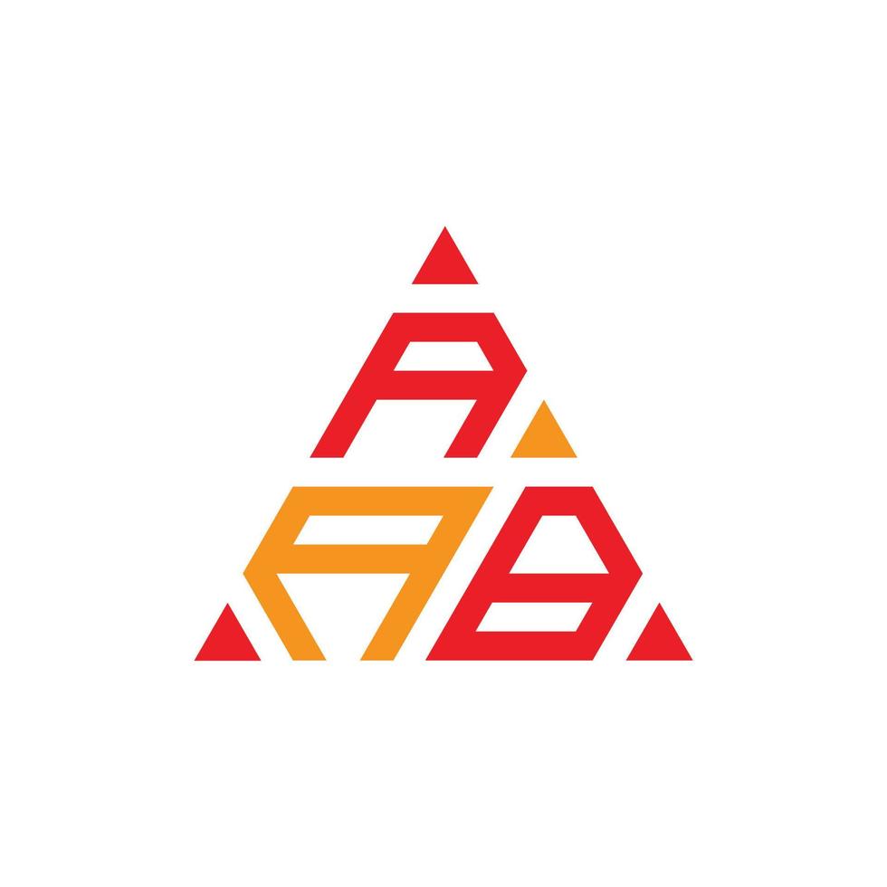 logotipo aab, letra aab, design de logotipo de letra aab, logotipo de iniciais aab, aab vinculado ao logotipo de monograma de círculo e maiúscula, tipografia aab para tecnologia, marca comercial e imobiliária aab, vetor