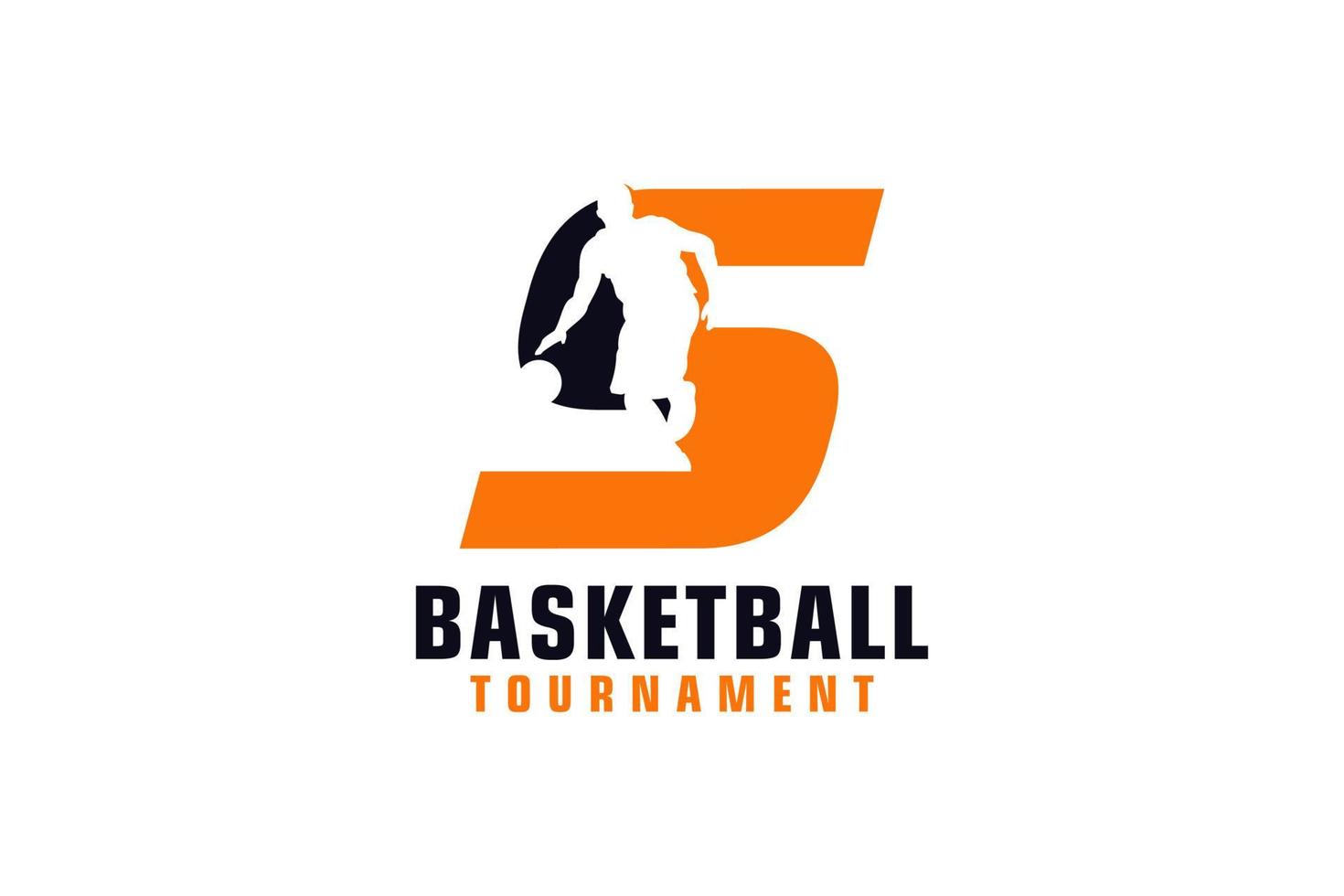 letra s com design de logotipo de basquete. elementos de modelo de design vetorial para equipe esportiva ou identidade corporativa. vetor