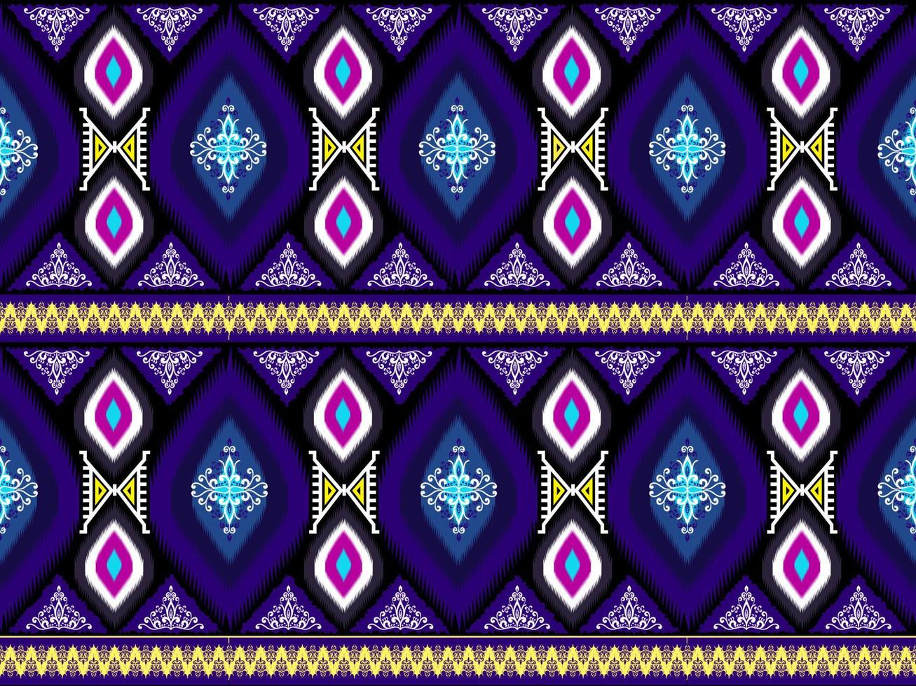 design de fundo sem costura oriental tradicional para papel de parede, tapete, roupas, envoltório, batik, tecido, ilustração vetorial padrão, bordado. vetor
