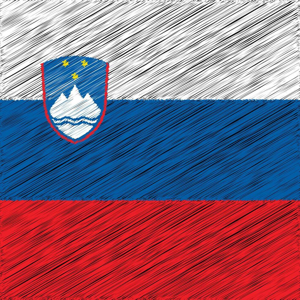 design de bandeira do dia da independência da eslovênia 26 de dezembro vetor