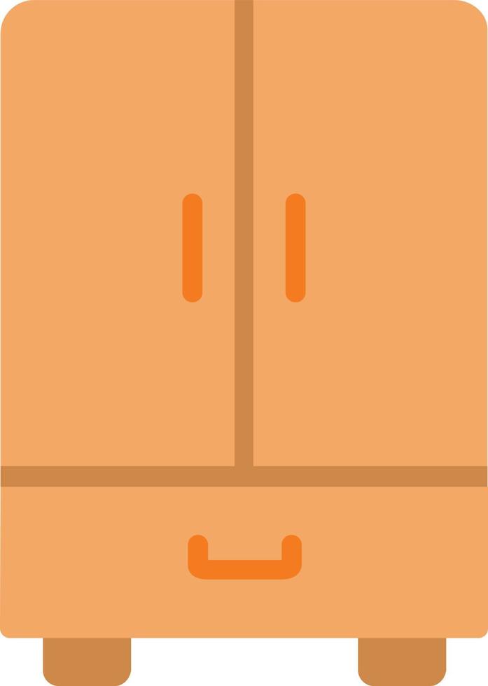 ícone plano de armário vetor