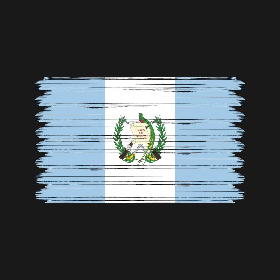 pinceladas de bandeira da guatemala. bandeira nacional vetor