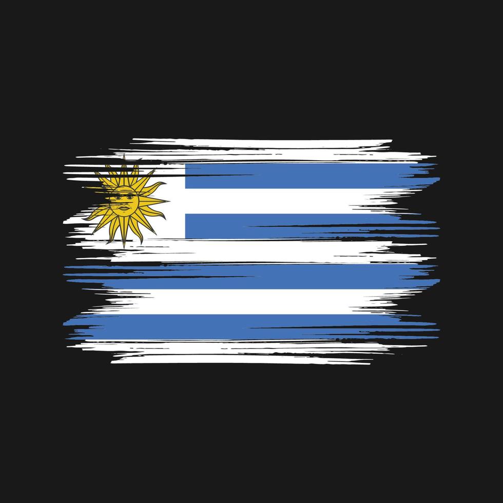 vetor grátis de design de bandeira do uruguai