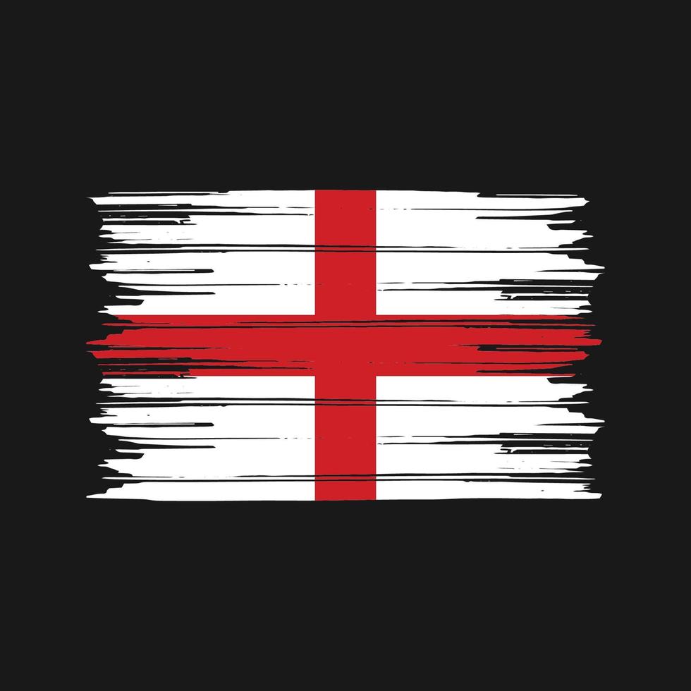 escova de bandeira da inglaterra. bandeira nacional vetor