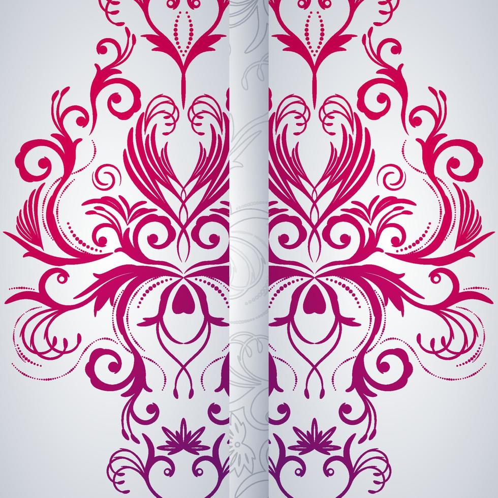 de fundo vector abstrato com item floral.