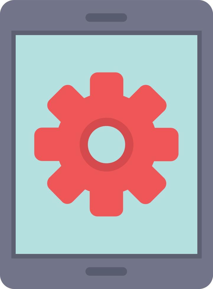 ícone plano de configurações vetor