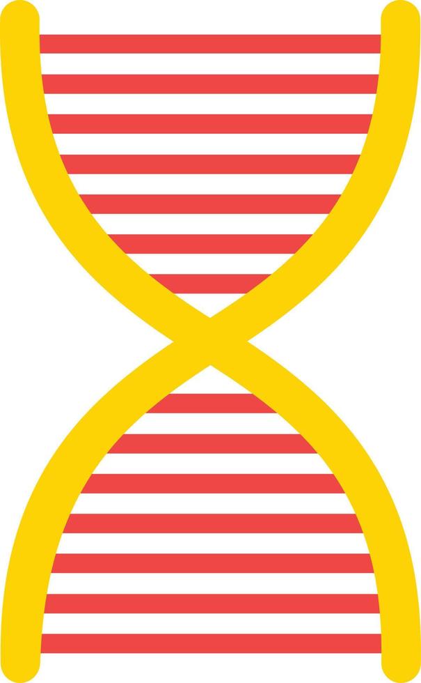 ícone plano de DNA vetor