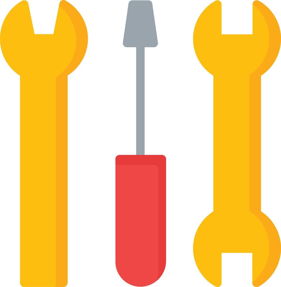 ícone plano de ferramentas vetor
