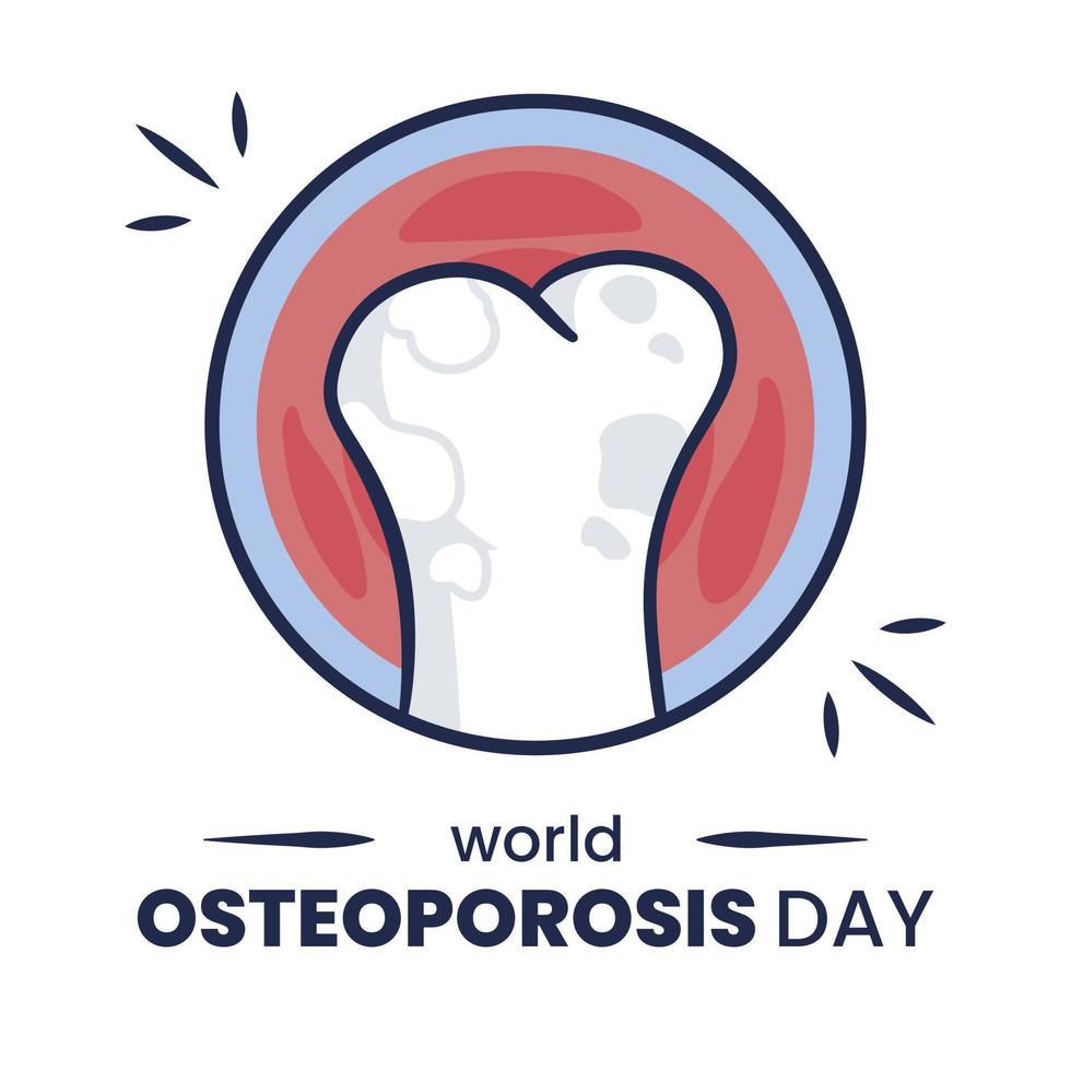 ilustração do conceito de dia mundial da osteoporose 1 vetor