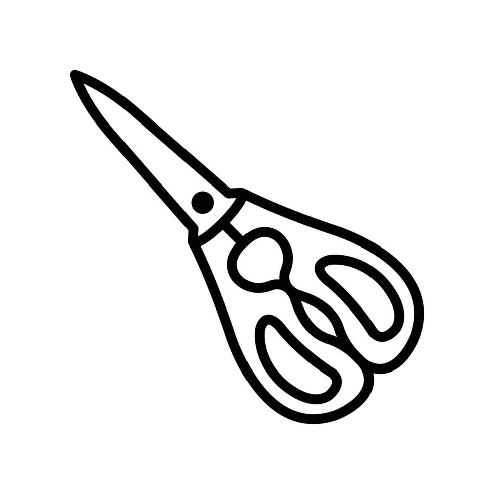 tesoura de cozinha - modelo de design de vetor de ícone de tesoura