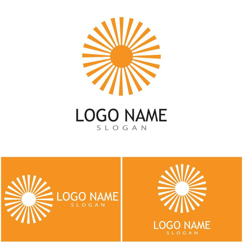 sol ilustração vetorial ícone logotipo modelo de design vetor