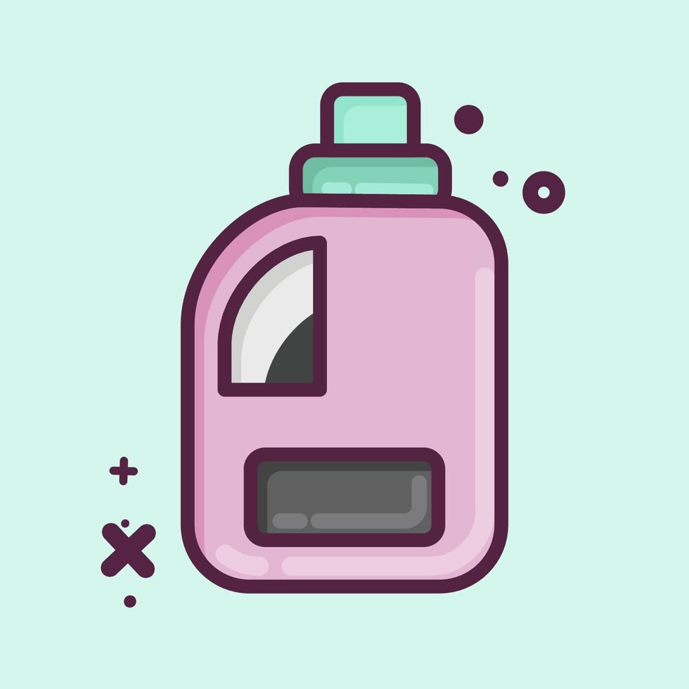 produto limpo de ícone. relacionado ao símbolo de lavanderia. estilo mbe. design simples editável. ilustração simples, boa para impressões vetor