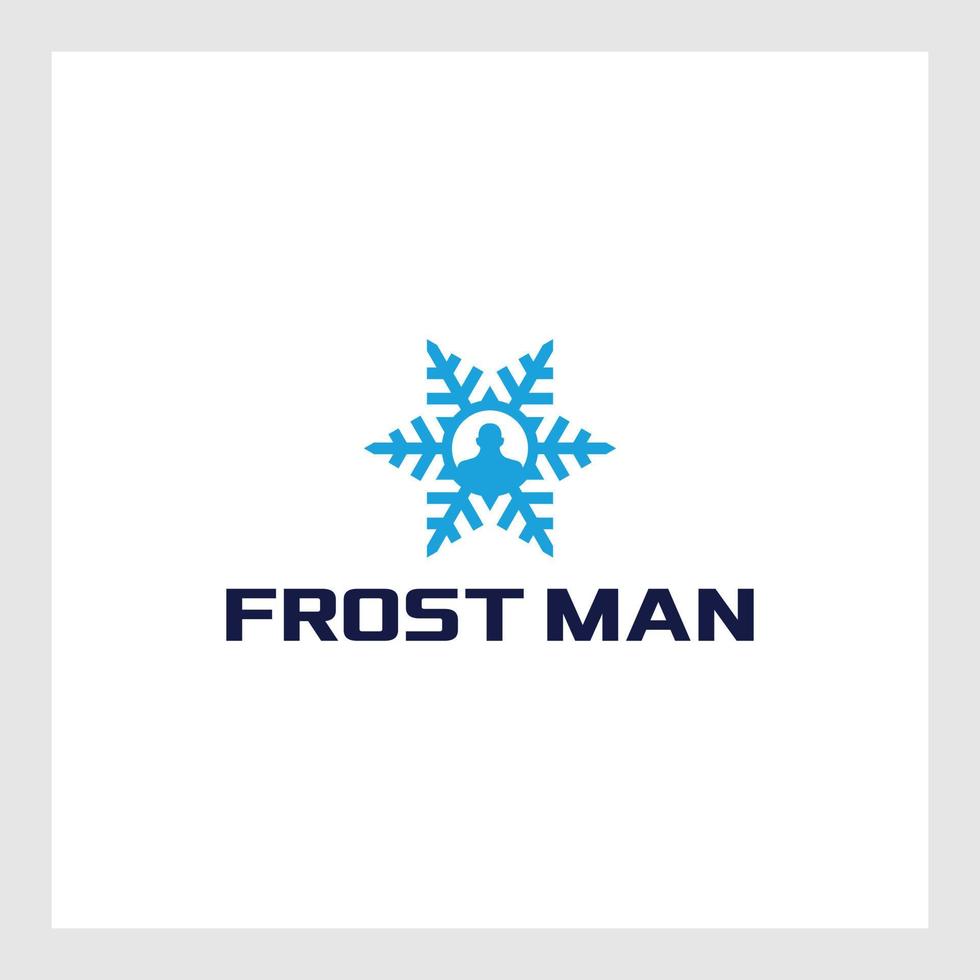 frost man logo desing vetor