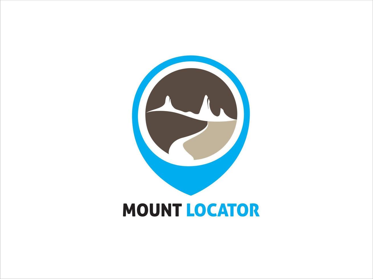 logotipo do aplicativo localizador de montanhas vetor