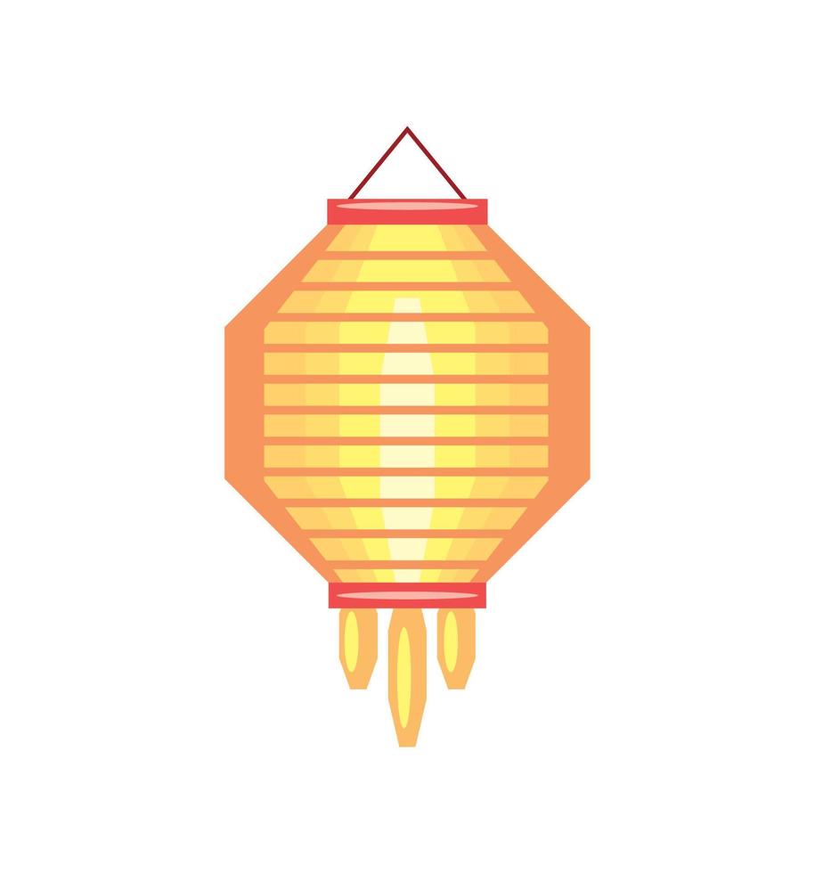ícone de lanterna asiática vetor