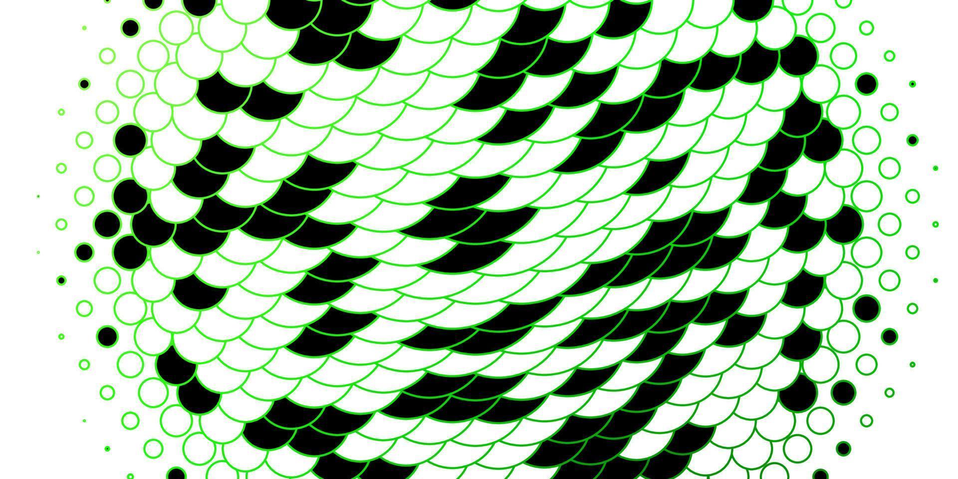 fundo vector verde escuro com círculos.