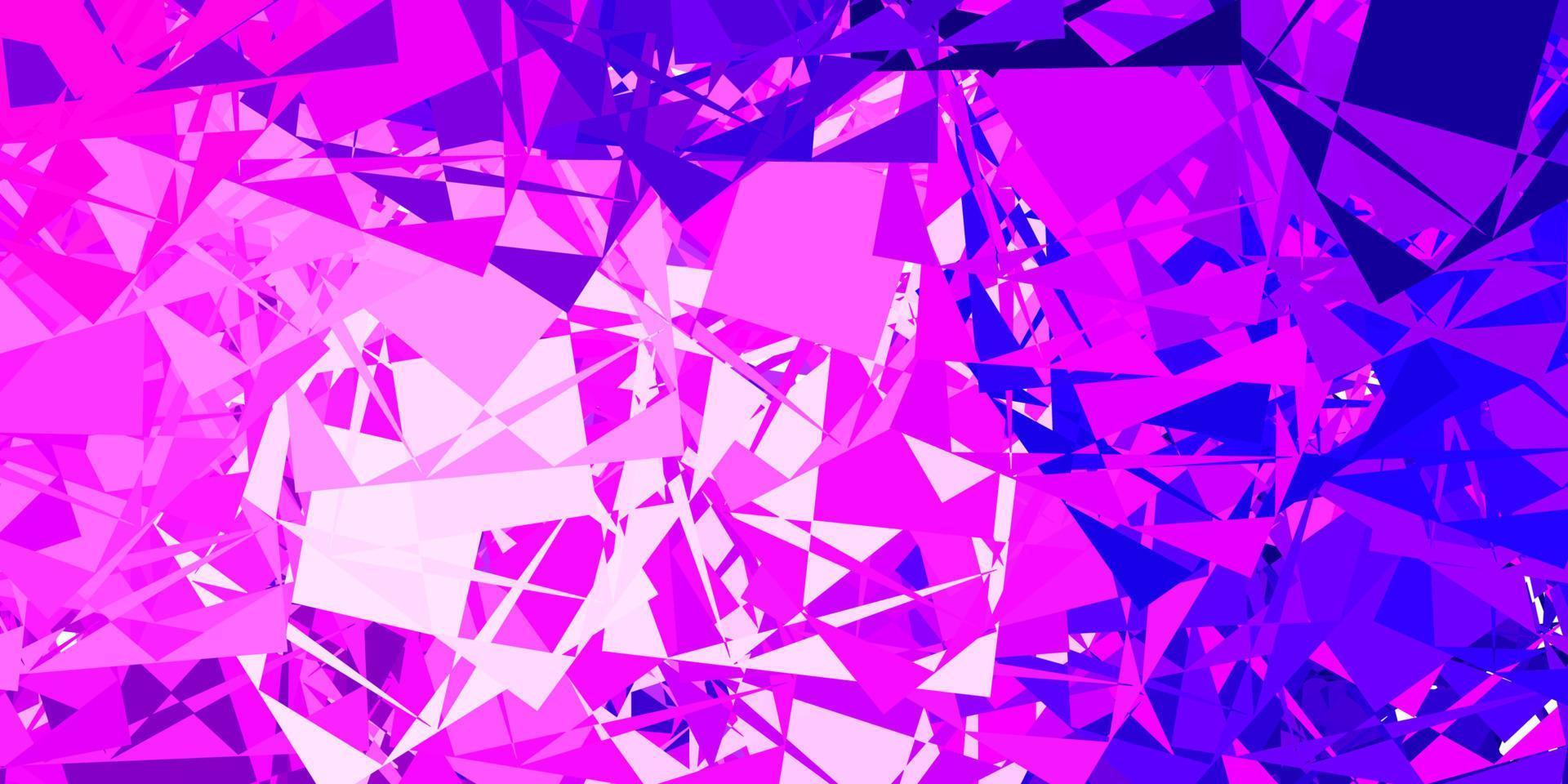 pano de fundo vector rosa claro roxo com formas caóticas.