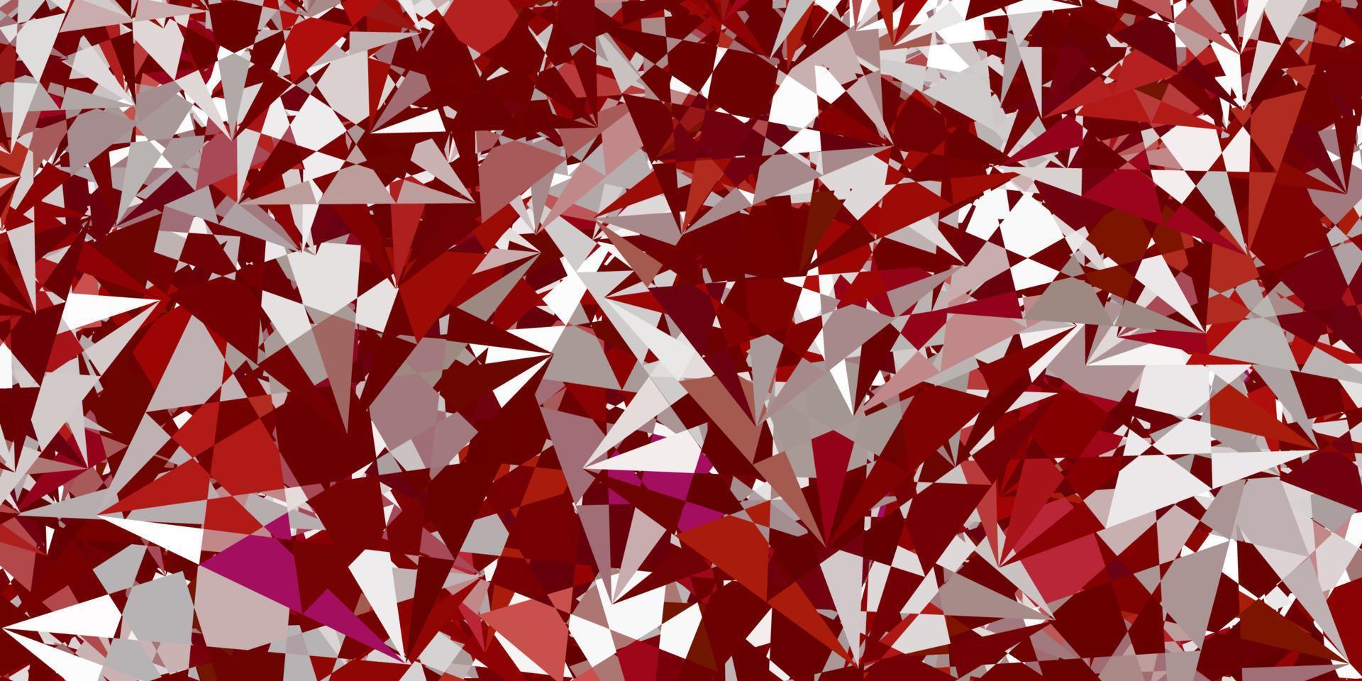 fundo vector vermelho claro com triângulos.