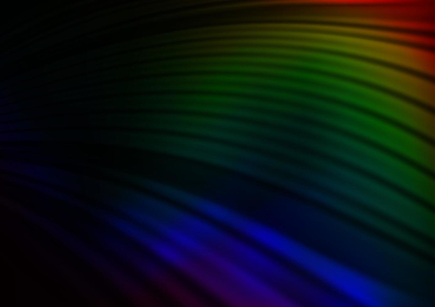 multicolorido escuro, vetor de arco-íris turva padrão brilhante.