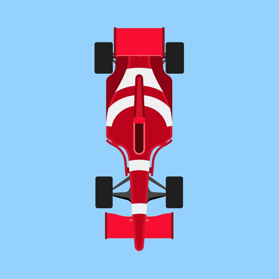 vista superior do ícone do vetor do esporte do carro de corrida