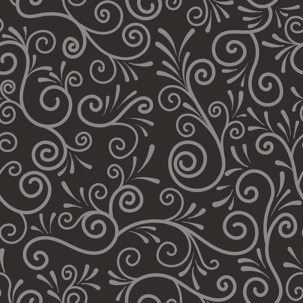 padrão sem emenda de ornamento floral. fundo de textura de folhagem para embrulho, têxtil, impressão. ilustração gráfica vetorial vetor