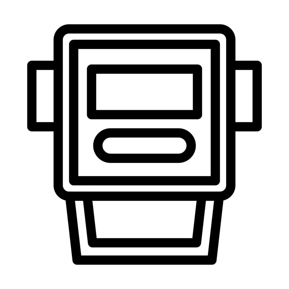 design de ícone de medidor elétrico vetor