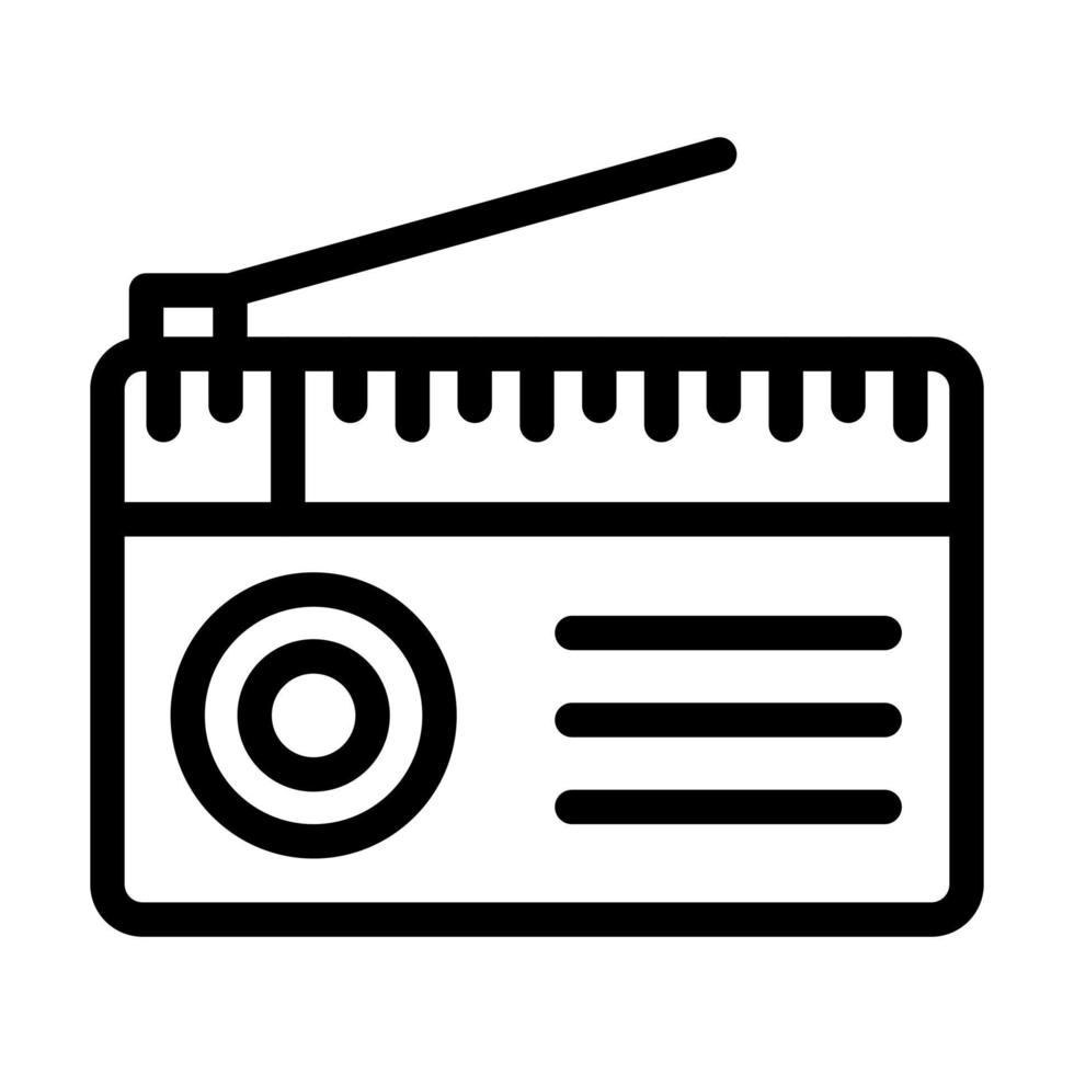 design de ícone de rádio vetor