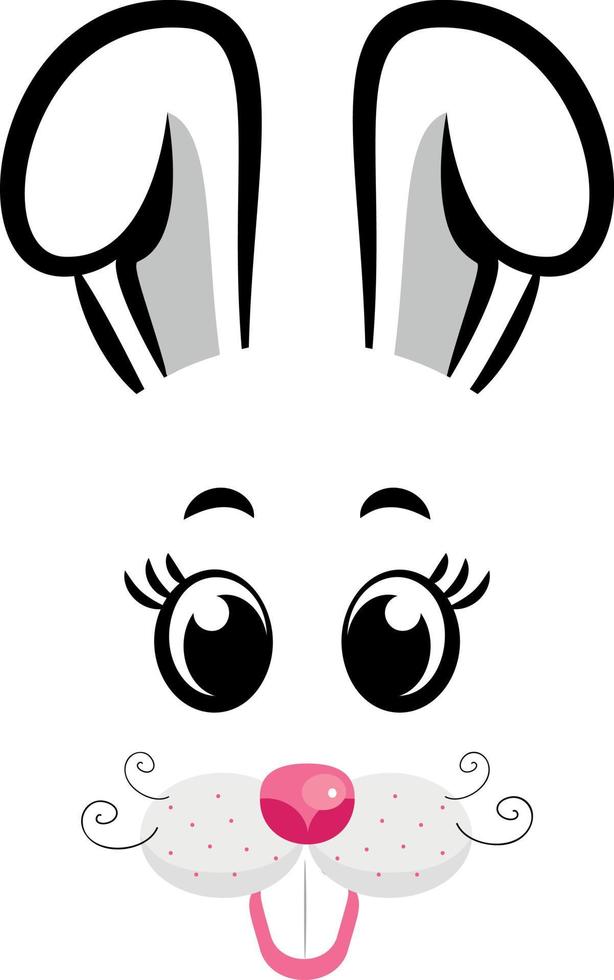 o coelho é o símbolo de 2023. ilustração vetorial vetor