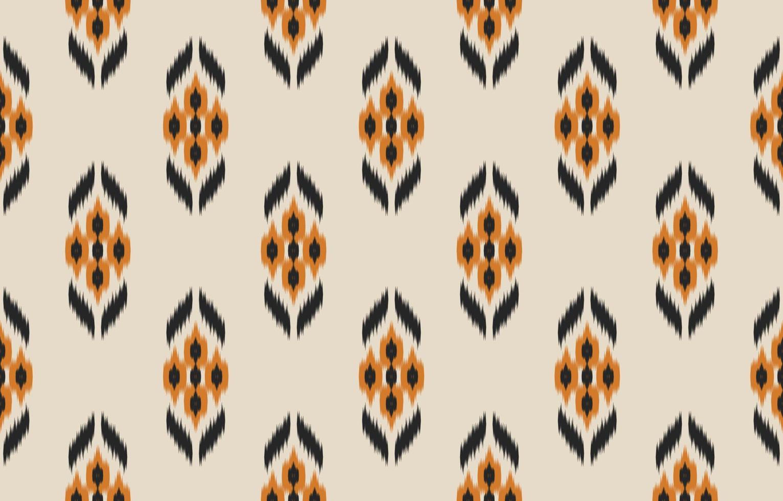 padrão sem emenda de ikat étnico em tribal. tecido estilo oriental. vetor