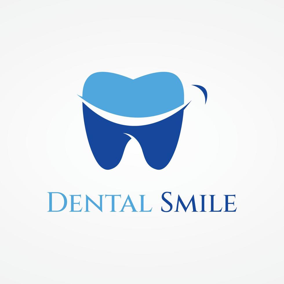 design de modelo de logotipo dental abstrato. saúde bucal, atendimento odontológico e clínica odontológica. logotipo para saúde, dentista e clínica. vetor