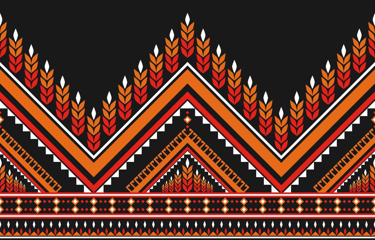 arte asteca étnica abstrata. padrão geométrico sem costura em tribal. decoração de borda. vetor