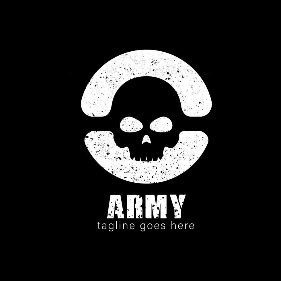 design de logotipo do exército, elementos de modelo de design de ícone vetor