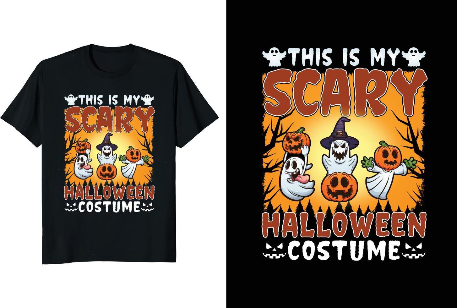 este é o meu vetor e ilustração de design de camiseta de halloween assustador