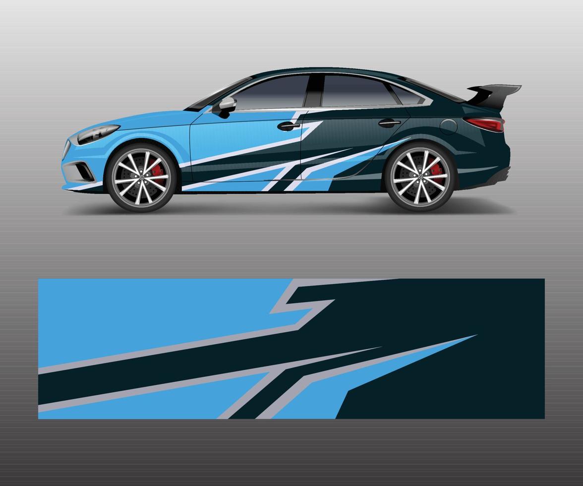 vetor de decalque de carro, designs de corrida abstratos gráficos para envoltório de vinil de adesivo de veículo